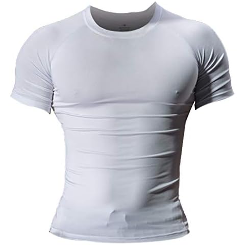 Muscle Alive Men's Compression T-Shirt Cover