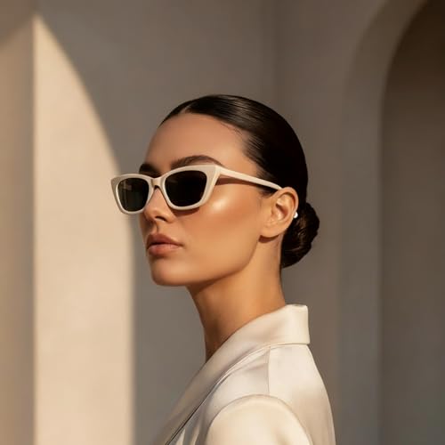 ZENOTTIC Trendy Polarized Women Sunglasses: Retro Narrow Cateye Shades for Ladies - Sun Glasses with UV400 Protection2