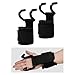 QSTDGVPW 2X Weight Lifting Hooks Weight Grip Lifting Wrist Strap Gym Glove for Powerlifting Rows