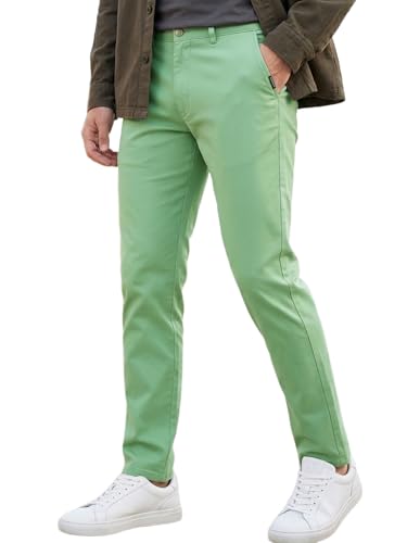 Image of Urbano Fashion Men's Cotton Light Weight Non-Stretch Slim Fit Casual Trousers