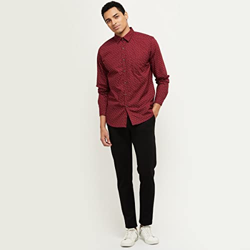 Image of Max Men's Regular Fit Printed Smart Casual Shirt
