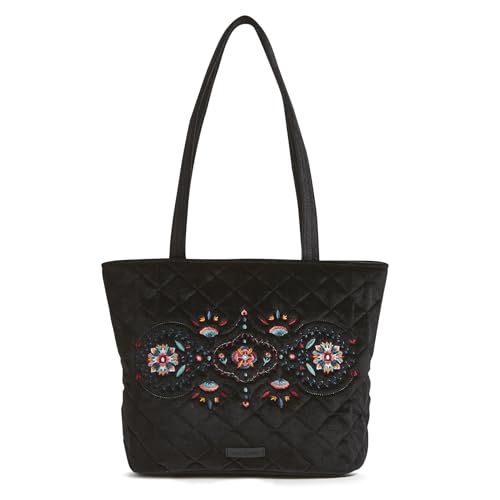 Vera Bradley Velvet Small Vera Tote Bag, Winter Ornaments