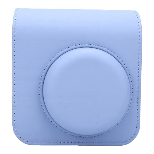 Estuche para cámara instantánea de cuero PU azul con correa protectora para modelos Mini 13 y 12