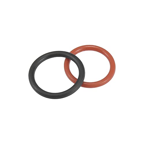 Image of ACROPIX Power Steering Pump O-Ring Inlet Outlet Seals Connector Gasket Fit for Honda Accord - Pack of 4 Black Red