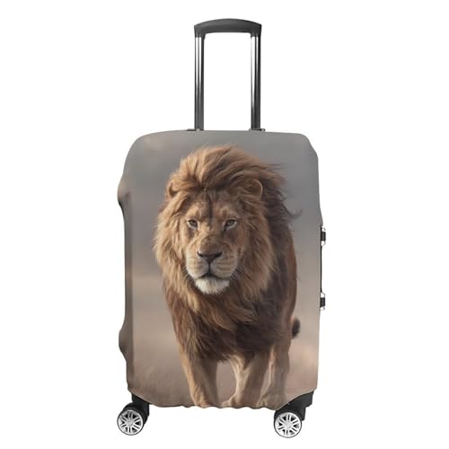 Lion Male Funny Travel Luggage Cover Baggage Suitcase Cover Protector Skins 19-32 Inch