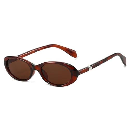 Lunettes de soleil rétro ovales monture fine haut de gamme pour femmes exigeantes