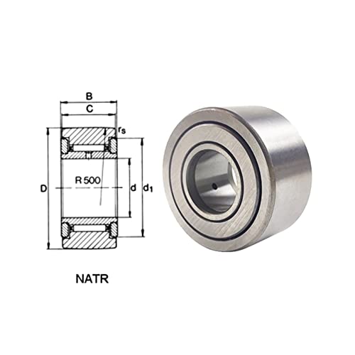Rouleau de support NATR20PP en acier rigide dimension 20X47X25 original - 3