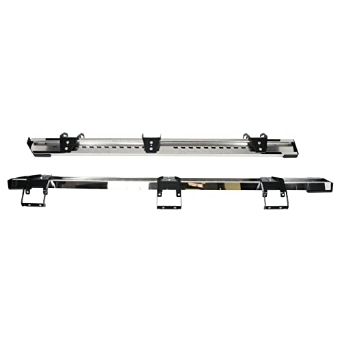 Estribos laterales acero inoxidable color plata para Ford F150 miniatura 7