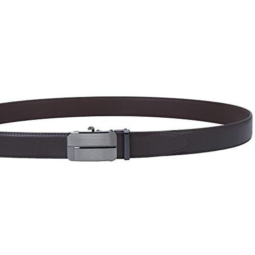Labnoft Men's Auto Lock Belt - No Holes, PU Leather, Adjustable Slide Buckle - Fits Waist 28 To 44, Black - View #12