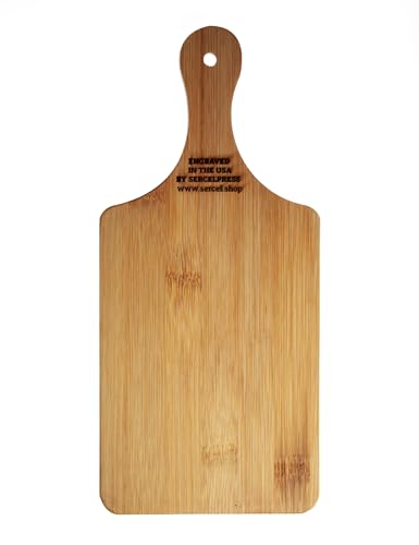 Tabla de cortar decorativa rectangular de bambú 27.94x12.7x0.99 cm miniatura 3
