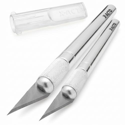 X-ACTO #2 Knife With Safety Cap, Sharp, Durable, Precision Knife, 1 Count - For Medium Cutting and Trimming