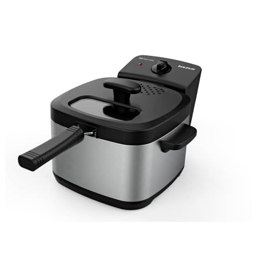 Taurus - Freidora compacta de 1,5L, 1200W, regulador de temperatura de 150 a 190ºC, apta para freír con tapa, apta para lavavajillas