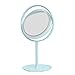 Produktbild L.HPT LED beleuchteter Schminkspiegel LED Kosmetikspiegel, Touchscreen-Licht einstellbar dimmbar USB-Netzteil, Schminkspiegel Travel 180 & deg; Drehung (Farbe: Blau)