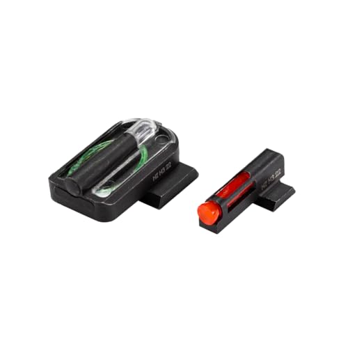 HIVIZ FastDot H3 Tritium Fiber-Optic Sight Set for Taurus GX2 G3 G3C GX4 GX4XL & GX4 Carry Red Front & Green Rear Low-Profile Fixed Sights