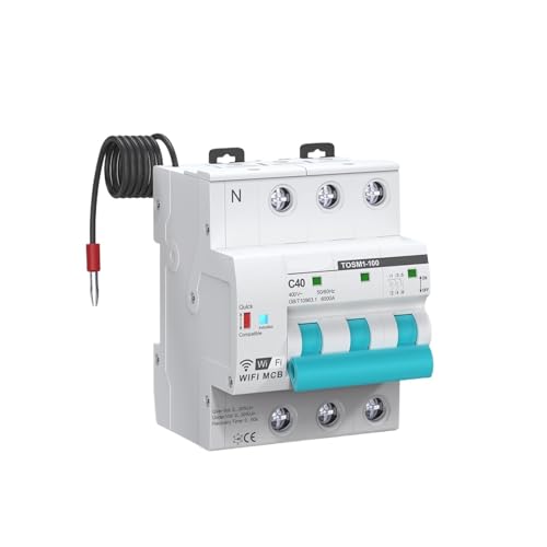 Disjoncteur 3P 63A connecté pour protéger contre surcharges et surtensions