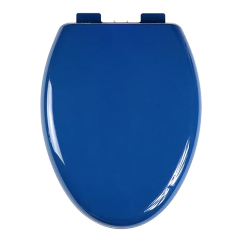 Siège de toilette allongé en V abattant WC frein de chute silencieux robuste 150 kg