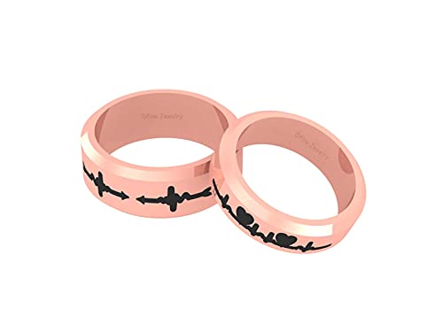 Alliances battement de cœur en argent et or rose pour sceller votre amour unique