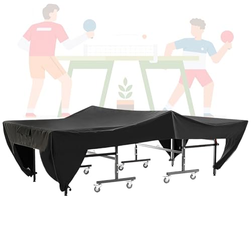 Housse de Table de Ping-Pong Imperméable Couverture de Table de Ping Pong Étanche pour Extérieur et Intérieur Bâche de Protection pour Table de Tennis de Table,...
