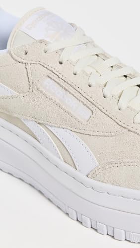 Reebok Women's Campio XT Extra Suede Sneakers, Vintage Chalk/White, 8.5 Medium US