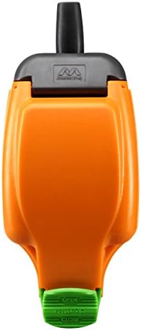Masterplug Rewireable Weatherproof Outdoor Inline Socket, 13 Amp, 17 x 6.5 cm, Orange
