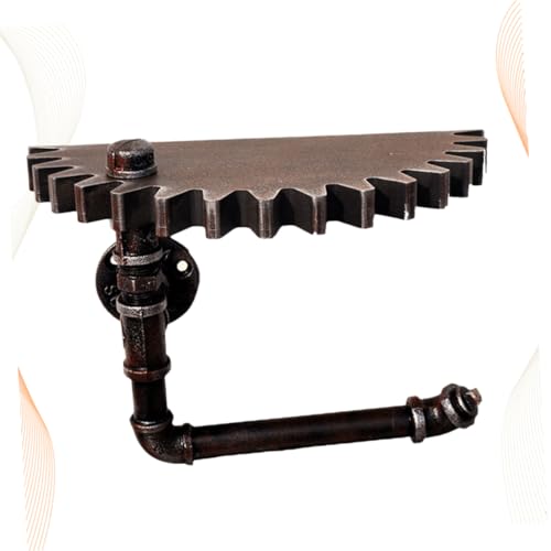 Engrenage de décoration murale industrielle rétro bois pour maison - 5