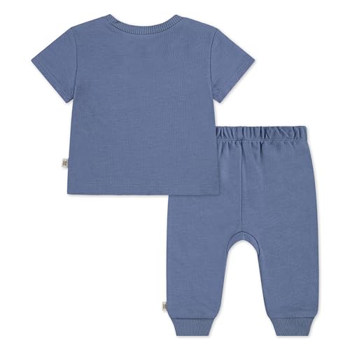 Image of HUGGIES Baby One Pocket T-shirt and Pants 2-piece Outfit Set