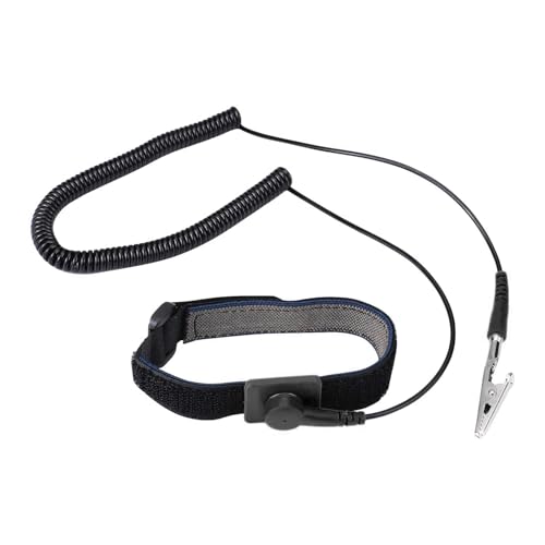 Anti Static Wrist Strap, 11' Anti Static Wristband Grounding Bracelet with Alligator Clip and...