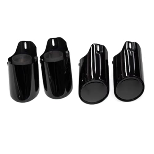 Embout de pot d'échappement inox noir anticorrosion pour Panamera 4S