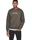 Langärmelig G-STAR RAW Herren Sweatshirt Togrul Stor R Sw L/S D10366 - A433, Gr. X-Small, Grau (Asfalt 995)