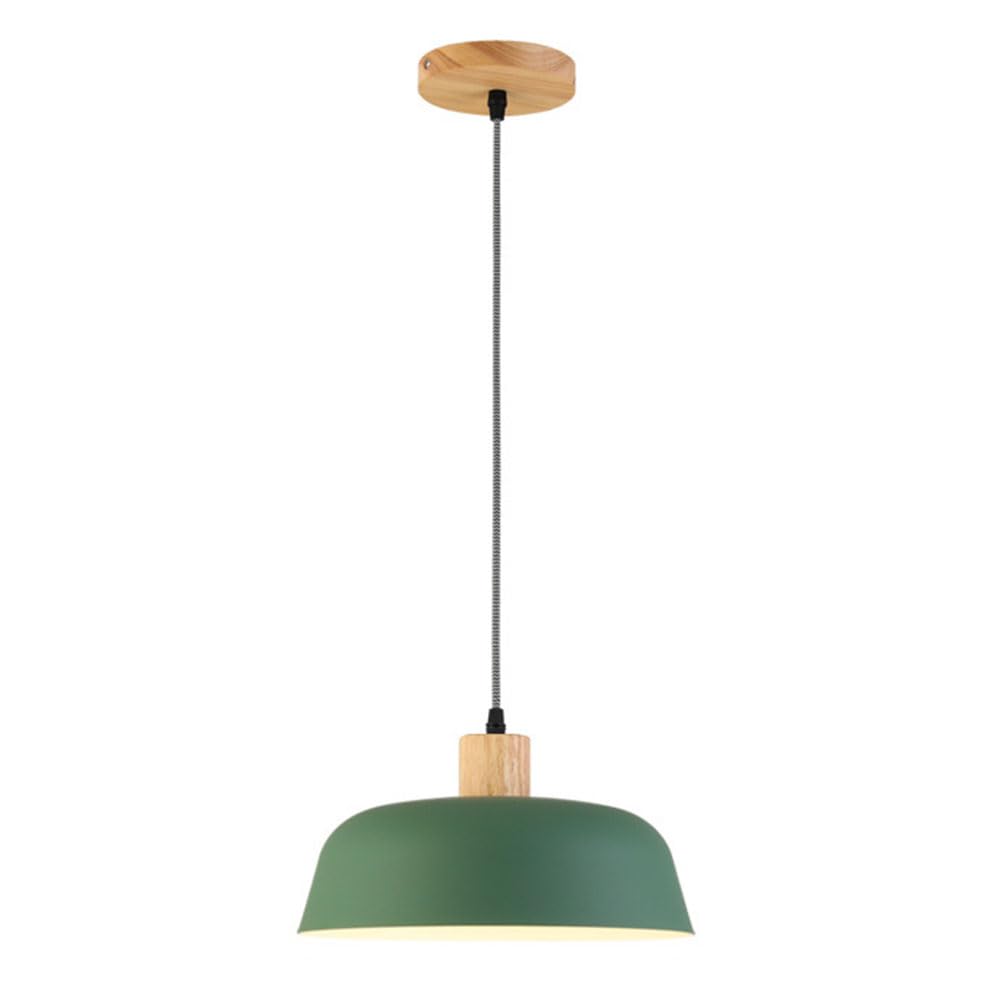 HXYSXHJUO Artistic Japanese Style Chandelier Flush Mount Ceiling Pendant Lamp - Adjustable Wire, Dark Finish, Compatible with E27/E26 Bulbs(Green)