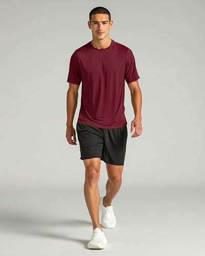 Real Essentials Mens SS Breeze Tech Crew Shirt3