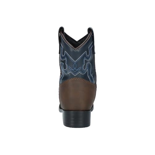 Image of Smoky Mountain Boots Toddlers' Monterey Western Boot, Brown /Navy, Medium, Size 5