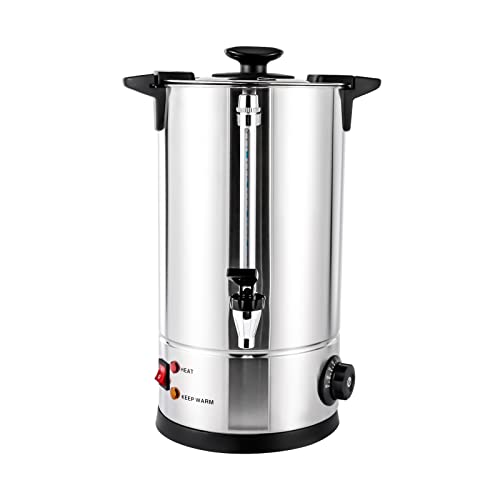 ReqianXH Professional Coffee Urn 10L Stainless Steel Large Coffee Maker Hot Water Dispenser Automatic Hot Water Dispenser for Various Large Events or Celebrations (10L)
