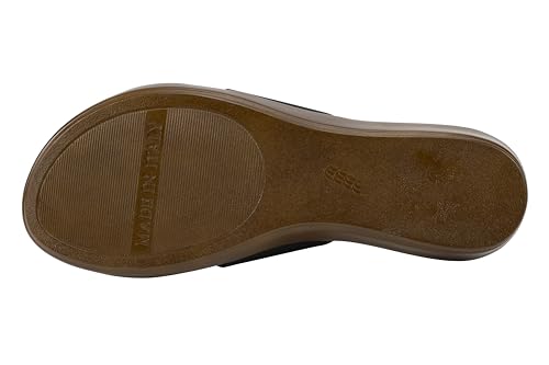 Image of ITALIAN Shoemakers Women's Sofy Wedge Sandal, Comfort Casual Open Toe - Made in Italy, 1.5 inch Heel