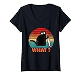 Retro Vintage Cat What? tees