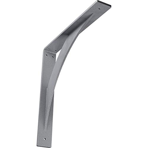 Ekena Millwork BKTMLE Steel Bracket Legacy, 2"W x 14"D x 14"H, Hammered Light Blue