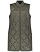 Produktbild Gerry Weber Damen Hüftbedeckende Weste ärmellos Weste Outdoor lang Steppweste unifarben Cedar 40