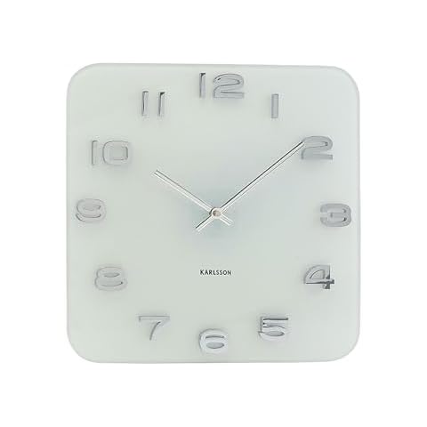 Karlsson Vintage White Glass Wall Clock Cover