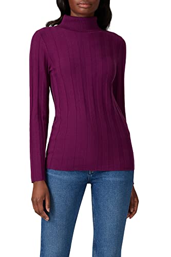 Image of Rent The Runway Pre-Loved Purple Ribbed Turtleneck