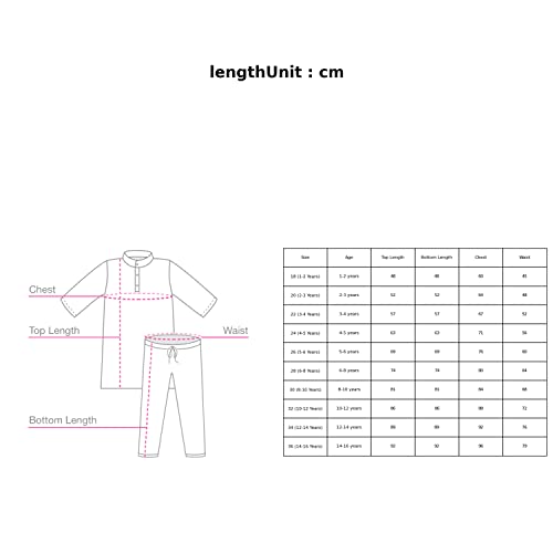 Image of Hopscotch Boys Cotton Stripe Print Kurta Pajama Set In Pink Colour
