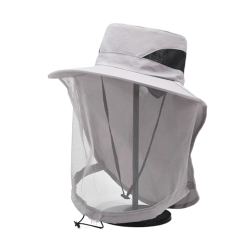 Sombrero mosquitera azul oscuro para proteger el rostro al aire libre 2