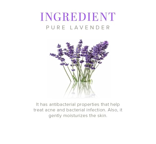 Image of Khadi 100% Pure & Natural Handmade Lavender Soap | Natural Soap with Essential Oils Pack of 3 |125gm *4) (500gm)