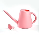 ZXJ Plant Watering Cans for Indoor and Outdoor Home Garden Plants - with Long Spout - Pink - 1/2 Gallon