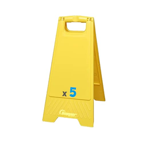 Beeper – Caballete con etiqueta de señalización plegable, lote de 5 unidades, pegatina – Desnudo