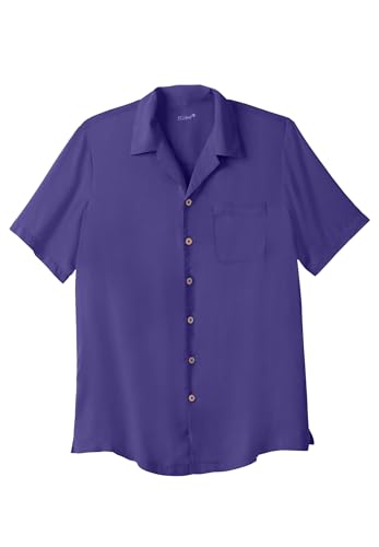 KingSize Men's Big & Tall Solid Camp Shirt