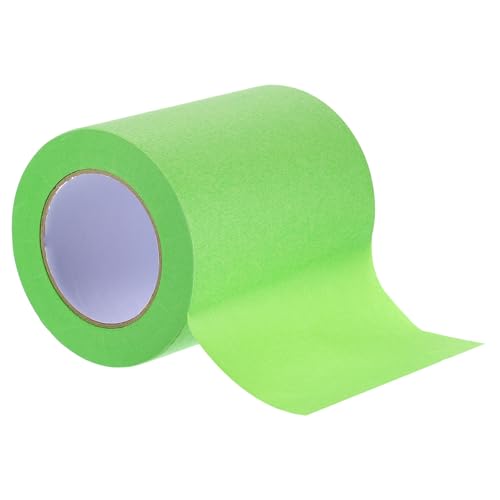 Image of Masking Tape Green Painters Tape Paper Tape [for Crafts DIY Walls Painting Packing Automotive Home Decoration Teaching]- 6 Inch x 60 Yards /1 Roll