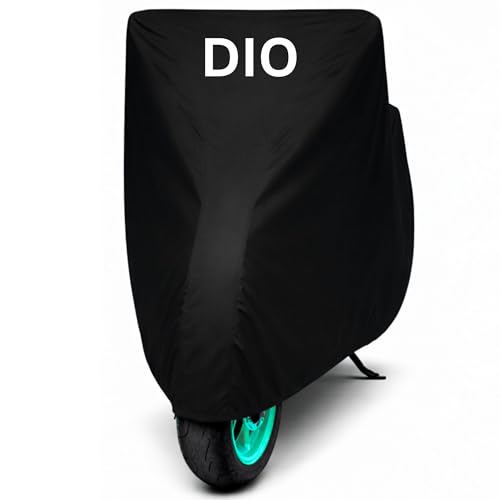 Image of Premium Scooty Cover for Dio, BS4, BS6, DLX, H-Smart, Dio All Model fit 100% Waterproof Dustproof Scratchproof - Ultra-Shield & All Weaather Protection for All Scooter Bike Cover