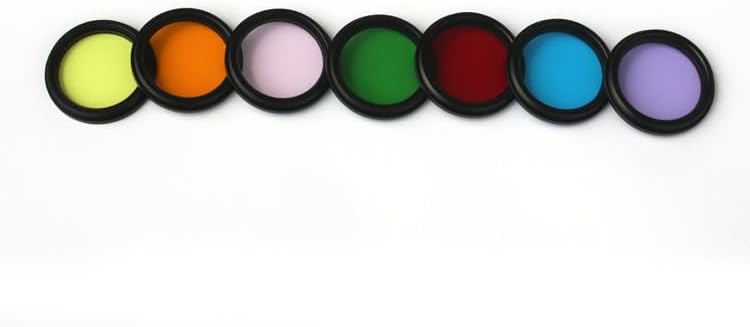 2 Inch Telescope Eyepiece Filter Kit Astronomical Telescope Accessories Moon Filter with 5 Color Filters for Astronomical observations (7PCS)