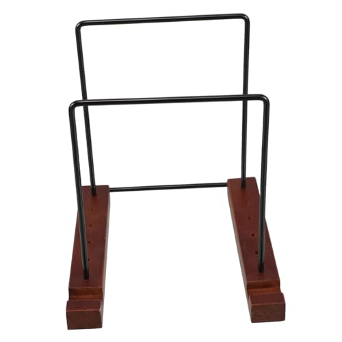 Costruzione durevole: la combinazione di ferro e legno garantisce che questo rack sia allo stesso tempo robusto e durevole, fornendo un supporto affidabile per i tuoi e apparecchiature di registrazione, ripiano per