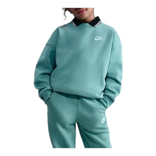 Nike Sportswear Club Fleece Big Kids' Oversized Sweatshirt (Cannon/Cannon/White)